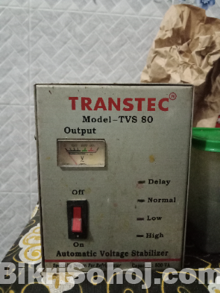 Transtec Automatic Voltage Stabilizer (Model -TVS 80)